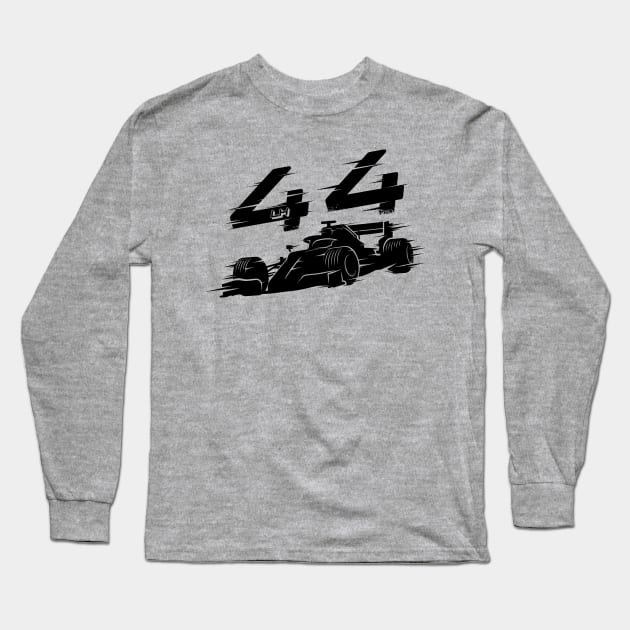 We Race On! 44 [Black] Long Sleeve T-Shirt by DCLawrenceUK